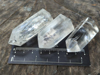 Polished Clear Quartz Crystals x 12 From Madagascar