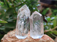 Polished Clear Quartz Crystals x 12 From Madagascar