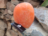 Polished Orange Twist Calcite Standing Free Form x 1 From Madagascar