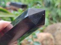 Polished Black Basalt Points x 12 From Antsirabe, Madagascar