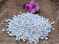 Polished Howlite Chips - sold per kg - From Zimbabwe