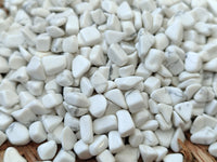 Polished Howlite Chips - sold per kg - From Zimbabwe