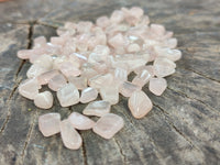 Polished Rose Quartz Chips - sold per kg - From Madagascar