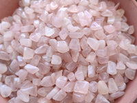 Polished Rose Quartz Chips - sold per kg - From Madagascar