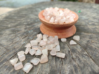 Polished Rose Quartz Chips - sold per kg - From Madagascar