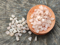 Polished Rose Quartz Chips - sold per kg - From Madagascar