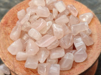 Polished Rose Quartz Chips - sold per kg - From Madagascar