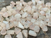 Polished Rose Quartz Chips - sold per kg - From Madagascar