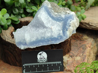 Natural Blue Lace Agate Geode Specimens x 3 From Nsanje, Malawi