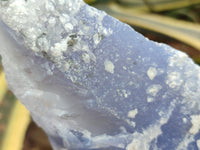 Natural Blue Lace Agate Geode Specimens x 3 From Nsanje, Malawi