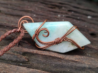 Hand Made Copper Wire Wrapped Pendants x 6 From Southern Africa