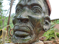 Hand Made Zulu King Bust Carving x 1 From Zimbabwe