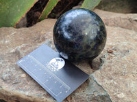 Polished Iolite Spheres x 3 From Madagascar