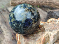 Polished Iolite Spheres x 3 From Madagascar