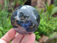 Polished Iolite Spheres x 3 From Madagascar