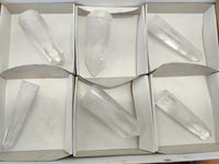 Polished Clear Quartz Crystals x 6 From Madagascar