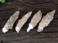 Natural Drusy Quartz Coated Calcite Pseudomorph Specimens x 12 From Alberts Mountain, Lesotho