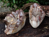 Polished Red Hematoid Quartz Clusters x 2 From Karoi, Zimbabwe