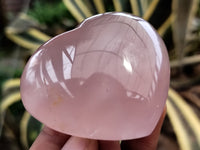 Polished Rose Quartz Hearts 12 x From Ambatondrazaka, Madagascar