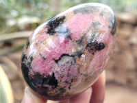 Polished Rhodonite Eggs x 6 From Ambindavato, Madagascar