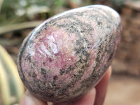 Polished Rhodonite Eggs x 6 From Ambindavato, Madagascar