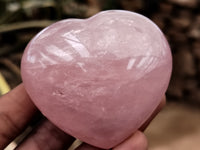 Polished Rose Quartz Hearts x 12 From Ambatondrazaka, Madagascar