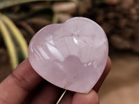 Polished Rose Quartz Hearts x 12 From Ambatondrazaka, Madagascar