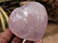 Polished Rose Quartz Hearts x 12 From Ambatondrazaka, Madagascar