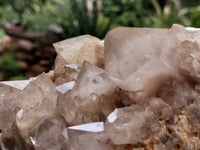 Natural Smokey Phantom Quartz Clusters x 1 From Luena, Congo