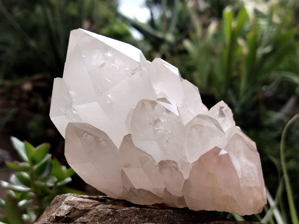 Natural Cascading Madagascar Quartz Clusters x 2 From Madagascar