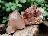 Natural Red Hematoid Quartz Clusters x 6 From Karoi, Zimbabwe