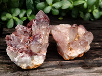 Natural Red Hematoid Quartz Clusters x 6 From Karoi, Zimbabwe