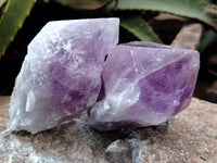 Natural Jacaranda Amethyst Quartz Crystals x 6 From Mumbwa, Zambia