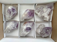 Natural Jacaranda Amethyst Quartz Crystals x 6 From Mumbwa, Zambia