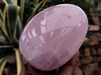 Polished Rose Quartz Heart and Standing Free Form x 2 From Ambatondrazaka, Madagascar