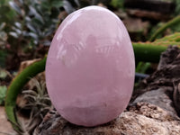 Polished Rose Quartz Heart and Standing Free Form x 2 From Ambatondrazaka, Madagascar