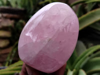 Polished Rose Quartz Heart and Standing Free Form x 2 From Ambatondrazaka, Madagascar