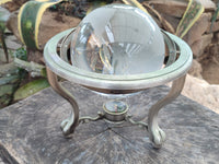 Polished Lead Glass World Globe - sold per item - From China