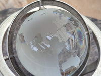 Polished Lead Glass World Globe - sold per item - From China