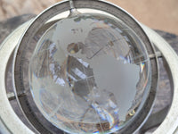 Polished Lead Glass World Globe - sold per item - From China