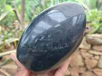 Polished Black Tourmaline Standing Free Forms x 2 From Madagascar