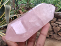 Polished Double Terminated Rose Quartz Points x 6 From Ambatondrazaka, Madagascar