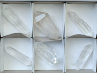 Polished Double Terminated Clear Quartz Crystals x 6 From Madagascar