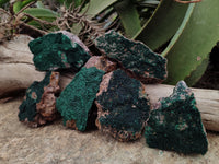 Natural Botryoidal Malachite Specimens x 6 From Congo