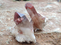 Natural Red Hematoid Quartz Crystals x 35 From Karoi, Zimbabwe