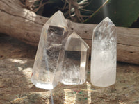 Polished Clear Quartz Crystals x 6 From Madagascar