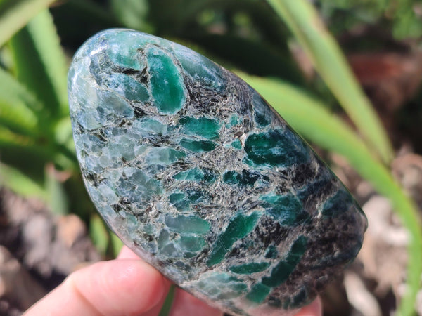 Polished Rare Emerald Mica In Matrix Standing Free Forms x 4 From Mutoko, Zimbabwe