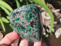 Polished Rare Emerald Mica In Matrix Standing Free Forms x 4 From Mutoko, Zimbabwe