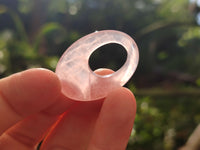 Hand Made Rose Quartz Pendants - sold per item - From Madagascar