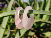 Hand Made Rose Quartz Pendants - sold per item - From Madagascar